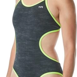 TYR Sandblasted Maillot de bain Monofit Femme, gris