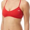 TYR Solid Haut de bikini Trinity Femme, rouge 1 TYR Solid Haut de bikini Trinity Femme, rouge -Natation Femme Soldes tyr solid trinity bikini top women red 1