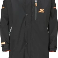 Zone3 Oversized Polar Fleece Parka Robe, noir/orange